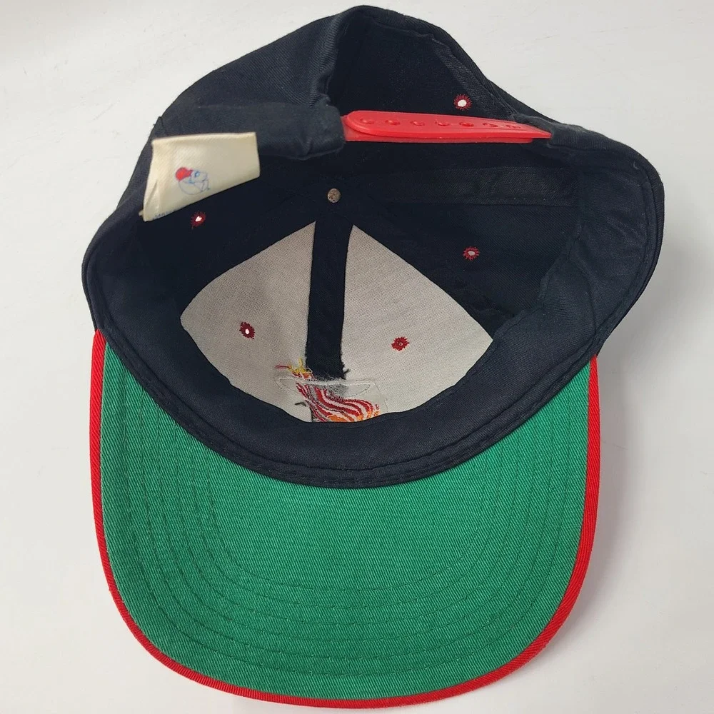 Vintage Youth Miami Heat Hat Snapback UII Black Red NBA Basketball 90s Logo Boys